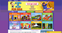 Desktop Screenshot of jumpnfunforkids.com